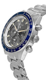 Seiko Prospex Speedtimer Solar Chronograph Grey Dial Silver Steel Strap Watch for Men - SSC939