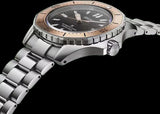Seiko Prospex Polygonal Sea Diver Automatic Black Dial Silver Steel Strap Watch for Men - SPB485J1