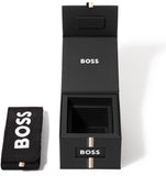 Hugo Boss Strike Chronograph Blue Dial Black Steel Strap Watch for Men - 1514242