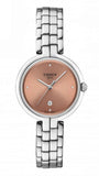Tissot T-Lady Flamingo Diamonds Pink Dial Silver Steel Strap Watch for Women - T094.210.11.336.00