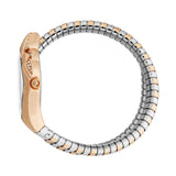 Just Cavalli Serpente Metallica Rose Gold Dial Two Tone Steel Strap Watch for Women - JC1L208M0075