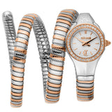 Just Cavalli Vita White Dial Two Tone Steel Strap Watch for Women - JC1L355M0065