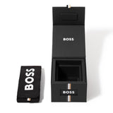 Hugo Boss Strike Black Dial Silver Steel Strap Watch for Men - 1514170