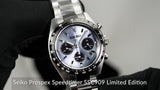 Seiko Prospex Speedtimer Solar Chronograph Limited Edition Blue Dial Two Tone Steel Strap Watch for Men - SSC909
