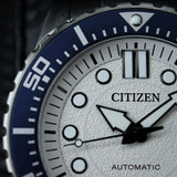 Citizen Mechanical Automatic White Dial Silver Steel Strap Watch for Men - NJ0171-81A