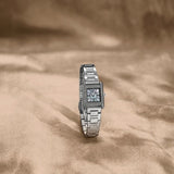 Emporio Armani Genni Analog Mother of Pearl Dial Silver Steel Strap Watch for Women - AR11662