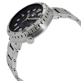 Seiko 5 Sports Automatic Black Dial Silver Steel Strap Watch for Men - SRPC61J1