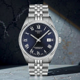 Tissot Ballade Powermatic 80 COSC Blue Dial Silver Steel Strap Watch for Men - T156.408.11.043.00