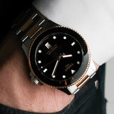 Tissot Seastar 1000 Quartz Black Dial Two Tone Steel Strap Watch for Men - T120.410.22.051.01