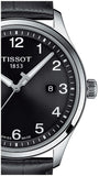 Tissot T-Sport Gent XL Black Dial Black Leather Strap Watch for Men - T116.410.16.057.00