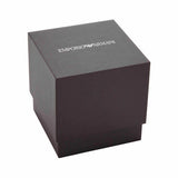 Emporio Armani Gianni T Bar Green Dial Silver Steel Strap Watch for Women - AR11667