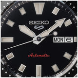 Seiko 5 Sports SKX Automatic Black Dial Silver Steel Strap Watch for Men - SRPL85K1