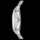 Emporio Armani Three Hand Blue Dial Two Tone Steel Strap Watch for Women - AR11597