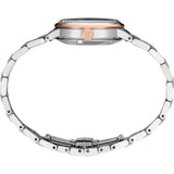Seiko Presage Cocktail Time Skydiving Automatic Diamonds Mother of Pearl Dial Silver Steel Strap Watch for Women - SRE009J1