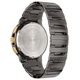 Versace Greca Dome Chronograph Black Dial Grey Steel Strap Watch for Men - VE6K00623