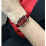 Tissot SRV Red Dial Red Leather Strap Watch for Women - T160.110.16.423.00