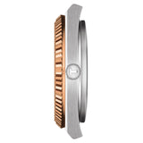 Tissot PRX Powermatic 80 18K Gold Brown Dial Silver Steel Strap Watch for Men - T931.407.41.291.00