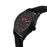 Seiko 5 Sports Flieger Pilot Automatic Black Dial Black Nylon Strap Watch for Men - SRPH33K1