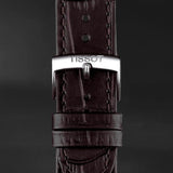 Tissot PR 100 Quartz Silver Dial Black Leather Strap Watch for Men - T150.410.16.031.00