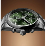 Tissot PR 100 Chronograph Green Dial Silver Steel Strap Watch for Men - T150.417.11.091.00