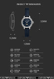 Emporio Armani Mia Moonphase Blue Dial Blue Leather Strap Watch for Women - AR11629