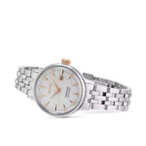 Seiko Presage Cocktail Time Skydiving Automatic Diamonds Mother of Pearl Dial Silver Steel Strap Watch for Women - SRE009J1
