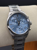Tissot PR 100 Chronograph Light Blue Dial Silver Steel Strap Watch for Men - T150.417.11.351.00