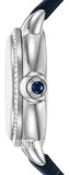 Emporio Armani Mia Moonphase Blue Dial Blue Leather Strap Watch for Women - AR11629