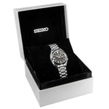 Seiko 5 Sports SNXS Series Automatic Black Dial Silver Steel Strap Watch for Men - SRPK89K1
