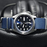 Seiko 5 Sports Automatic Blue Dial Blue Nylon Strap Watch for Men - SRPE63K1