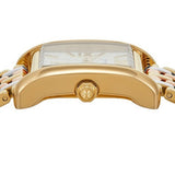Tory Burch Eleanor White Dial Tri Tone Steel Strap Watch for Women - TBW1078