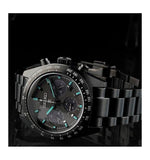 Seiko Prospex Speedtimer The Black Series Limited Edition Black Dial Black Steel Strap Watch for Men - SSC917