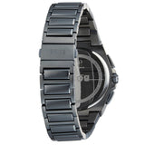 Hugo Boss Taper Chronograph Black Dial Black Steel Strap Watch for Men - 1514090