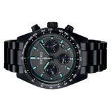 Seiko Prospex Speedtimer The Black Series Limited Edition Black Dial Black Steel Strap Watch for Men - SSC917