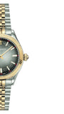 Versace Hellenyium Grey Dial Two Tone Steel Strap Watch for Women - VEHU00520