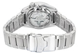 Seiko 5 Sports SKX Street Stonewash Black Dial Silver Steel Strap Watch for Men - SRPL79K1