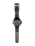 Versace Icon Active Chronograph Black Dial Grey Silicone Strap Watch for Men - VEZ701022