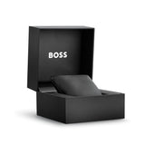 Hugo Boss Skytraveller Chronograph Black Dial Blue Leather Strap Watch for Men - 1514161