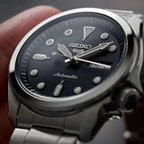 Seiko 5 Sports Automatic Grey Dial Silver Steel Strap Watch for Men - SRPE51K1