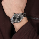 Seiko Presage Cocktail Time Automatic Black Dial Silver Steel Strap Watch for Men - SRPE17J1