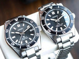 Seiko Prospex 1965 Heritage Divers Automatic Black Dial Silver Steel Strap Watch for Men - SPB453J1