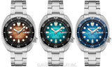 Seiko Prospex US Special Edition King Turtle Automatic Brown Dial Silver Steel Strap Watch for Men - SRPH55