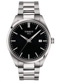 Tissot PR 100 Black Dial Silver Steel Strap Watch for Men - T150.410.11.051.00
