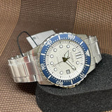 Citizen Mechanical Automatic White Dial Silver Steel Strap Watch for Men - NJ0171-81A