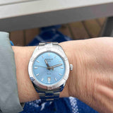 Tissot PR 100 Sport Chic Lady Blue Dial Silver Steel Strap Watch for Women - T101.910.11.351.00