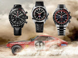 Seiko Prospex Speedtimer Solar Chronograph Datsun 240Z Collaboration Limited Edition Black Dial Two Tone Steel Strap Watch for Men - SSC957