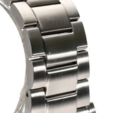 Citizen Mechanical Automatic Orange Dial Silver Steel Strap Watch for Men - NJ0128-80X