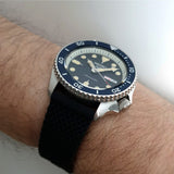 Seiko 5 Sports SKX Automatic Blue Dial Blue Silicone Strap Watch for Men - SRPD71K2