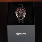 Seiko Prospex Speedtimer Solar Chronograph Datsun 240Z Collaboration Limited Edition Black Dial Two Tone Steel Strap Watch for Men - SSC957