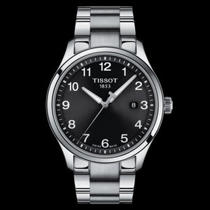Tissot T-Sport Gent XL Black Dial Silver Steel Strap Watch for Men - T116.410.11.057.00